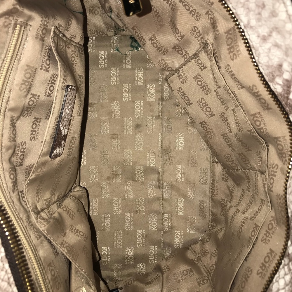 Authentic  Michael Kors Large Python  Callie - Picture 4 of 7